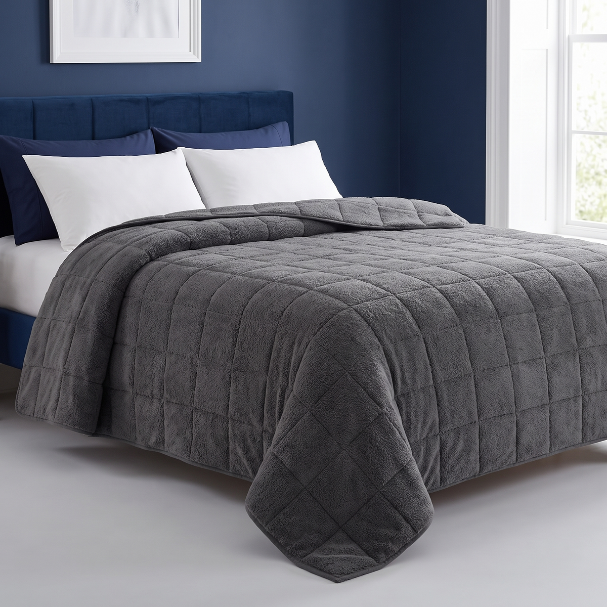 Couverture lestée 2 personnes sur un lit 160 cm